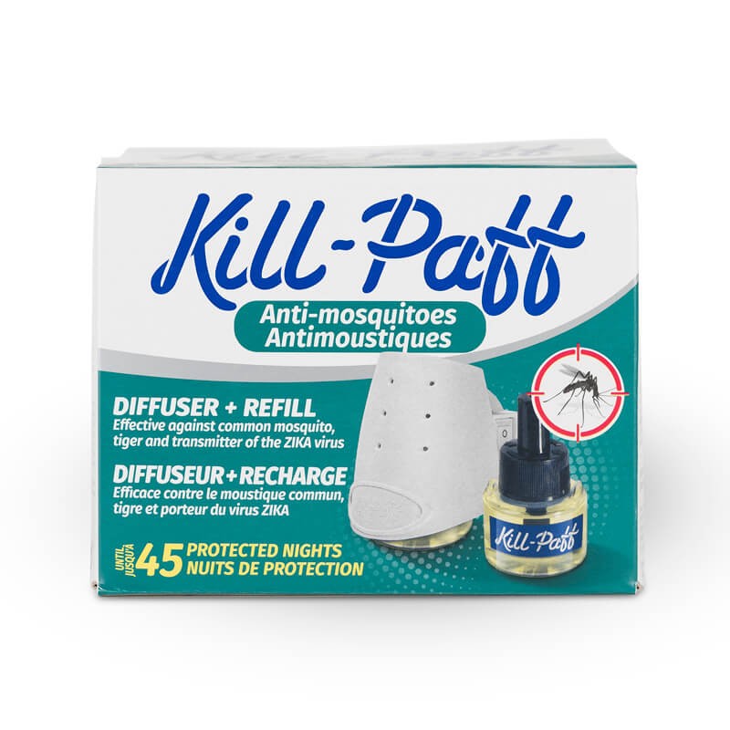 KILL PAFF ANTIMOSQUITOS - Elektrický odparovač proti komárom