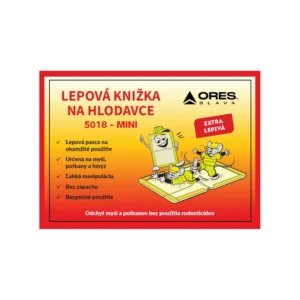Kartónová lepová pasca na hlodavce vo forme knižky EK-5018 MINI - 1 ks