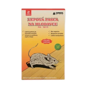 Drevená lepová pasca na hlodavce FH-5015 - 2 ks
