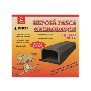 Plastová lepová pasca na hlodavce FH-5056 vo forme tunela - 2 ks