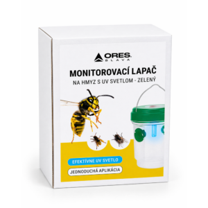 Monitorovací lapač na hmyz s UV svetlom – zelený