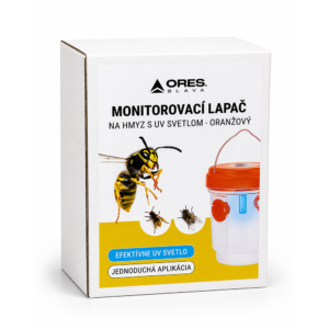 Monitorovací lapač na hmyz s UV svetlom – oranžový