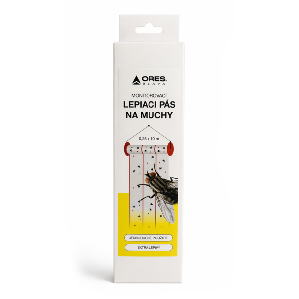 Monitorovací lepiaci pás na muchy 0,25 × 10 m